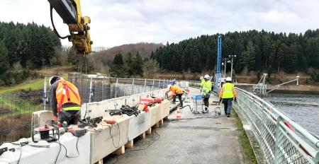 tavaux barrage des cammazes